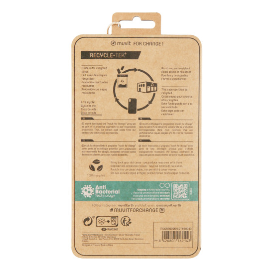 FUNDA MUVIT RECYCLETEK ANTIBACTERIANA APPLE IPHONE Fundas y carcasas para moviles FUNDA MUVIT RECYCLETEK ANTIBACTERIANA APPLE IPHONE Fundas y carcasas para moviles