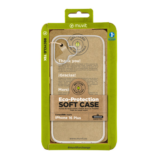FUNDA MUVIT RECYCLETEK APPLE IPHONE 16 Fundas y carcasas para moviles