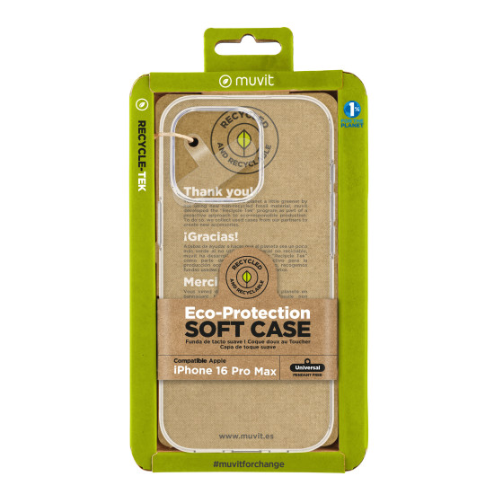 FUNDA MUVIT RECYCLETEK APPLE IPHONE 16 Fundas y carcasas para moviles