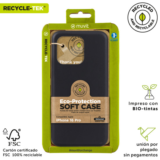 FUNDA MUVIT RECYCLETEK APPLE IPHONE 16 Fundas y carcasas para moviles FUNDA MUVIT RECYCLETEK APPLE IPHONE 16 Fundas y carcasas para moviles
