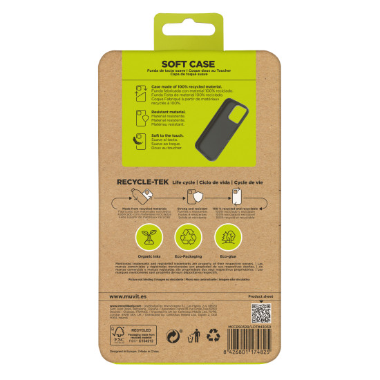 FUNDA MUVIT RECYCLETEK APPLE IPHONE 16 Fundas y carcasas para moviles FUNDA MUVIT RECYCLETEK APPLE IPHONE 16 Fundas y carcasas para moviles
