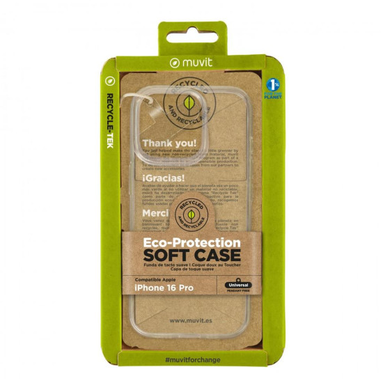 FUNDA MUVIT RECYCLETEK APPLE IPHONE 16 Fundas y carcasas para moviles