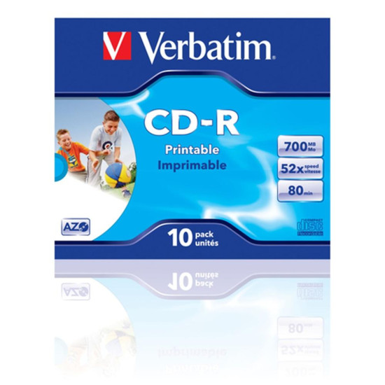 VERBATIM CD - R 700MB 52X TARRINA 10UDS Cd  dvd  disquetes vírgenes