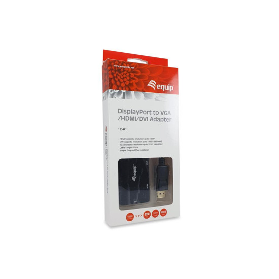 ADAPTADOR DISPLAYPORT A VGA HDMI DVI Convertidores ADAPTADOR DISPLAYPORT A VGA HDMI DVI Convertidores