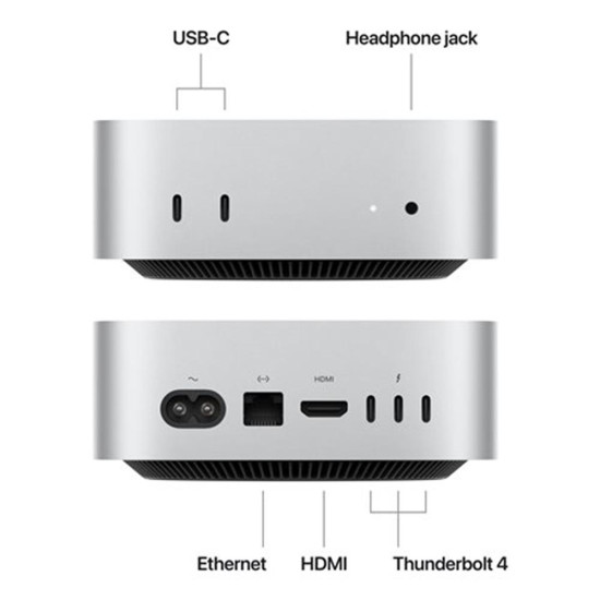 ORDENADOR APPLE MAC MINI SILVER M4 Mini ordenadores ORDENADOR APPLE MAC MINI SILVER M4 Mini ordenadores