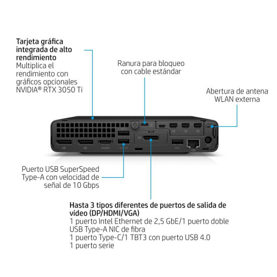 MINI ORDENADOR HP ELITE 800 G9 Mini ordenadores MINI ORDENADOR HP ELITE 800 G9 Mini ordenadores