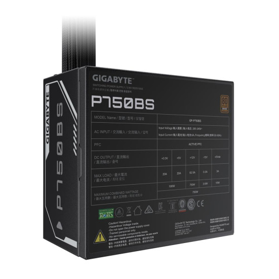 FUENTE ALIMENTACION ATX 750W GIGABYTE 80 Fuentes de alimentación FUENTE ALIMENTACION ATX 750W GIGABYTE 80 Fuentes de alimentación