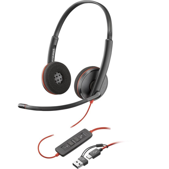 AURICULARES POLY BLACKWIRE 3220 ESTÉREO USB - C Auriculares AURICULARES POLY BLACKWIRE 3220 ESTÉREO USB - C Auriculares