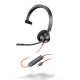 AURICULARES POLY MONOAURALES BLACKWIRE 3310 USB - C Auriculares AURICULARES POLY MONOAURALES BLACKWIRE 3310 USB - C Auriculares