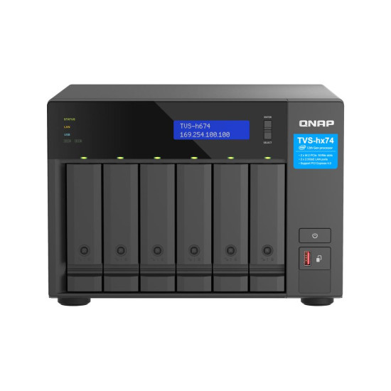 SERVIDOR NAS QNAP TVS - H674 - I3 - 16G 6 BAHIAS Nas SERVIDOR NAS QNAP TVS - H674 - I3 - 16G 6 BAHIAS Nas