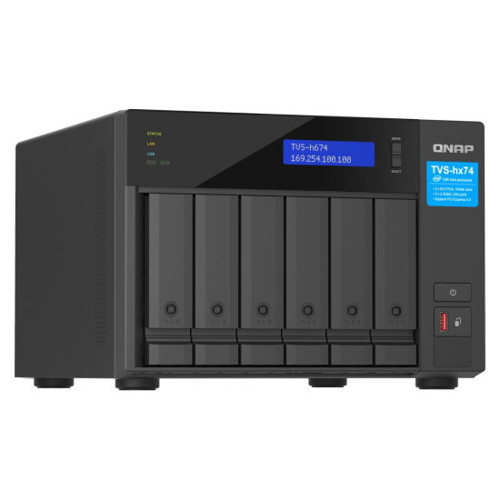 SERVIDOR NAS QNAP TVS - H674 - I3 - 16G 6 BAHIAS Nas SERVIDOR NAS QNAP TVS - H674 - I3 - 16G 6 BAHIAS Nas