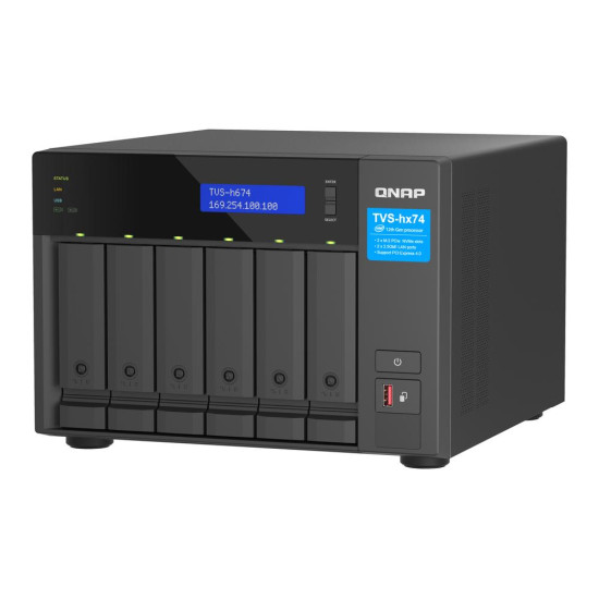 SERVIDOR NAS QNAP TVS - H674 - I3 - 16G 6 BAHIAS Nas SERVIDOR NAS QNAP TVS - H674 - I3 - 16G 6 BAHIAS Nas