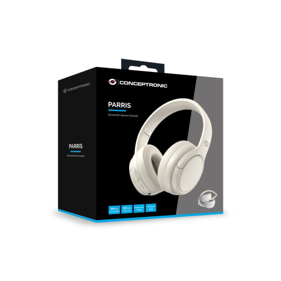 AURICULARES CONCEPTRONIC PARRIS03C INALAMBRICO BLANCO Auriculares AURICULARES CONCEPTRONIC PARRIS03C INALAMBRICO BLANCO Auriculares