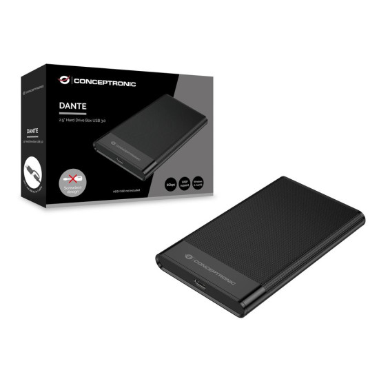 CAJA EXTERNA 2.5 PULGADAS USB - C CONCEPTRONIC DANTE06B Cajas externas CAJA EXTERNA 2.5 PULGADAS USB - C CONCEPTRONIC DANTE06B Cajas externas