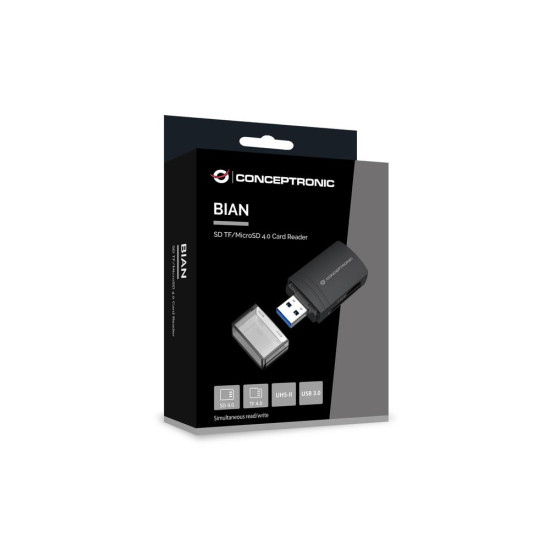 LECTOR TARJETAS USB 3.0 CONCEPTRONIC BIAN06B Lector de memorias LECTOR TARJETAS USB 3.0 CONCEPTRONIC BIAN06B Lector de memorias