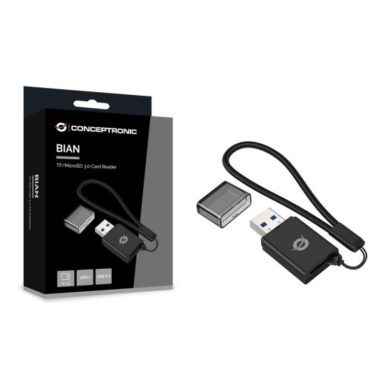 LECTOR TARJETAS USB 3.0 CONCEPTRONIC BIAN07B Lector de memorias LECTOR TARJETAS USB 3.0 CONCEPTRONIC BIAN07B Lector de memorias