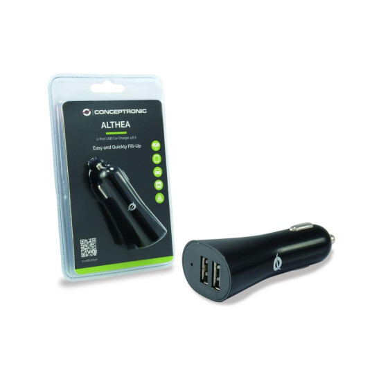 CARGADOR COCHE CONCEPTRONIC CUSBCAR4A 2X USB Cargadores para móviles CARGADOR COCHE CONCEPTRONIC CUSBCAR4A 2X USB Cargadores para móviles