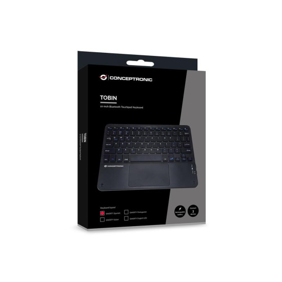 TECLADO CONCEPTRONIC TOBIN01BES INALAMBRICO Teclados TECLADO CONCEPTRONIC TOBIN01BES INALAMBRICO Teclados