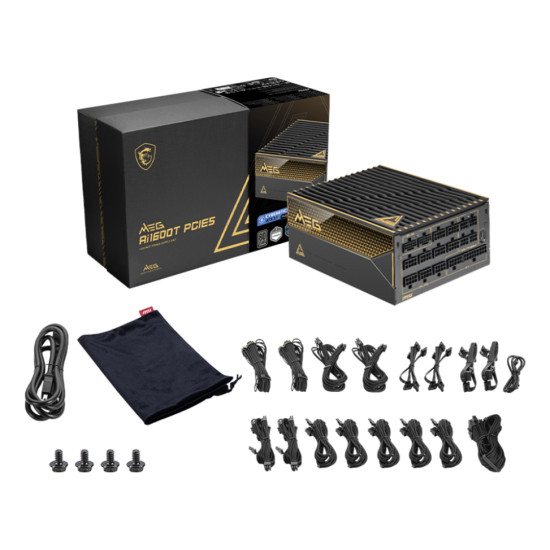 FUENTE ALIMENTACION MSI MEG AI1600T GAMING Fuentes de alimentación FUENTE ALIMENTACION MSI MEG AI1600T GAMING Fuentes de alimentación