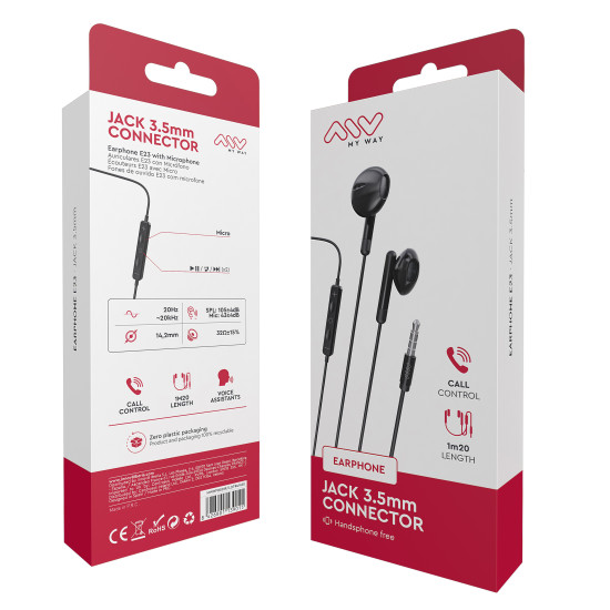 AURICULARES MYWAY MWHPH0019 NEGRO Auriculares