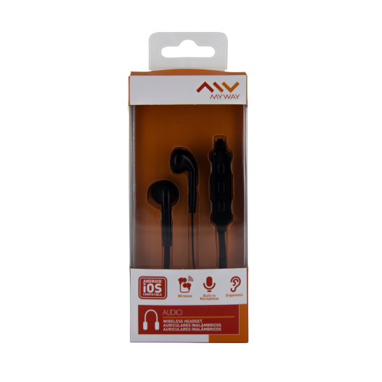 AURICULARES MYWAY MWHPH0022 INALAMBRICO NEGRO Auriculares AURICULARES MYWAY MWHPH0022 INALAMBRICO NEGRO Auriculares