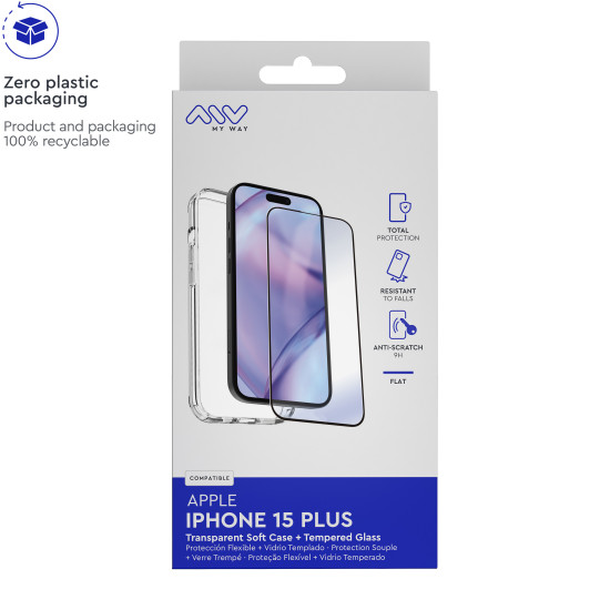 CARCASA MYWAY APPLE IPHONE 15 PLUS Fundas y carcasas para moviles CARCASA MYWAY APPLE IPHONE 15 PLUS Fundas y carcasas para moviles