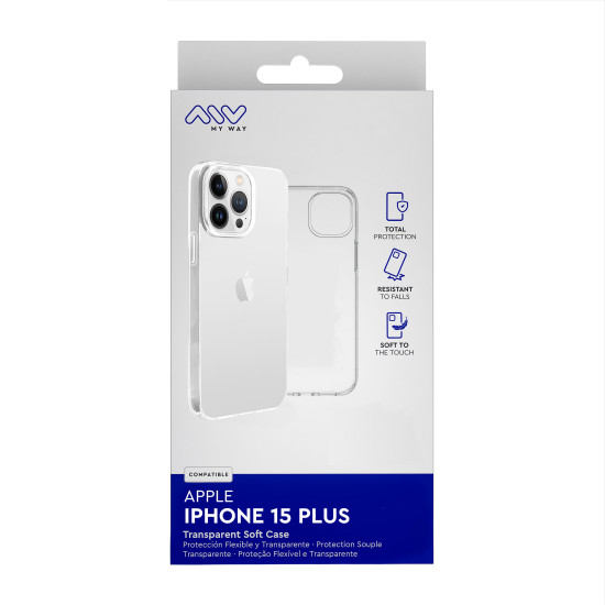 CARCASA MYWAY APPLE IPHONE 15 PLUS Fundas y carcasas para moviles CARCASA MYWAY APPLE IPHONE 15 PLUS Fundas y carcasas para moviles