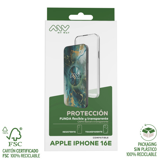 CARCASA MYWAY APPLE IPHONE 16E TRANSPARENTE Fundas y carcasas para moviles