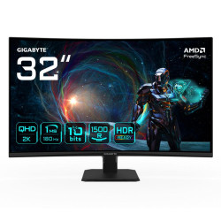 MONITOR CURVO GAMING GIGABYTE GS32QCA 31.5 PULGADAS