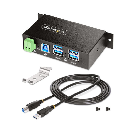 HUB USB STARTECH 5G4AINDRM - USB - A - HUB 4 PUERTOS Dockings y hubs HUB USB STARTECH 5G4AINDRM - USB - A - HUB 4 PUERTOS Dockings y hubs