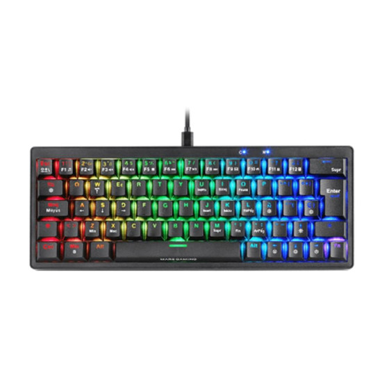 TECLADO MARS GAMING MKMINIPRO RGB NEGRO Teclados TECLADO MARS GAMING MKMINIPRO RGB NEGRO Teclados
