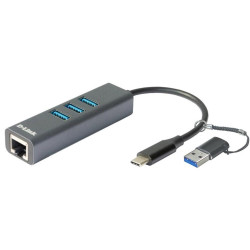HUB D - LINK USB TIPO C +