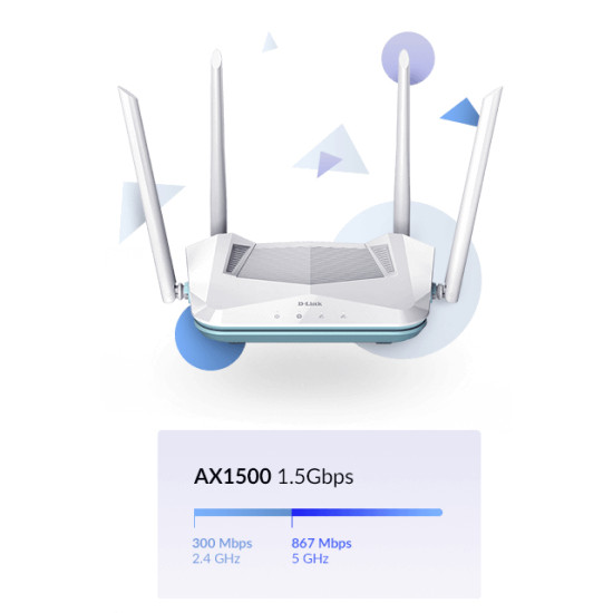 ROUTER WIFI 6 D - LINK R15 EAGLE Routers ROUTER WIFI 6 D - LINK R15 EAGLE Routers