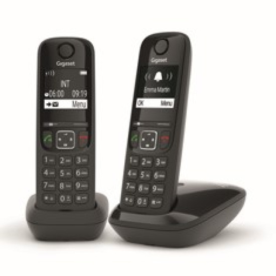 TELEFONO INALAMBRICO GIGASET AS690 DUO NEGRO Teléfonos fijos TELEFONO INALAMBRICO GIGASET AS690 DUO NEGRO Teléfonos fijos
