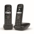 TELEFONO INALAMBRICO GIGASET AS690 DUO NEGRO