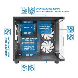 CAJA ORDENADOR GAMING COOLBOX GM100 VISION