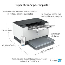 IMPRESORA HP LASER MONOCROMO LASERJET M209DWE