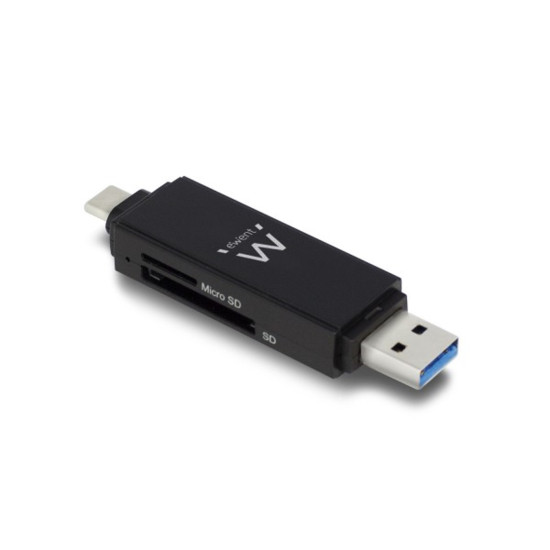 LECTOR TARJETAS COMPACTO EWENT USB 3.1 Lector de memorias