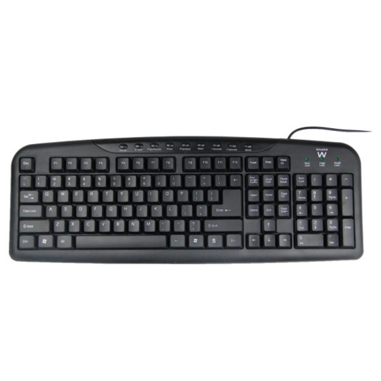 TECLADO USB MULTIMEDIA EWENT EW3125 Teclados