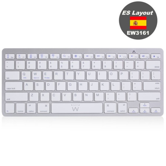 TECLADO ULTRADELGADO BLUETOOTH EWENT EW3161 TABLET Teclados