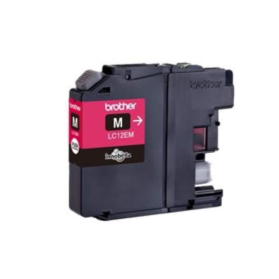 CARTUCHO TINTA BROTHER LC12EM MAGENTA 1200 Consumibles impresión de tinta CARTUCHO TINTA BROTHER LC12EM MAGENTA 1200 Consumibles impresión de tinta