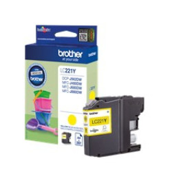 CARTUCHO TINTA BROTHER LC221Y AMARILLO 260