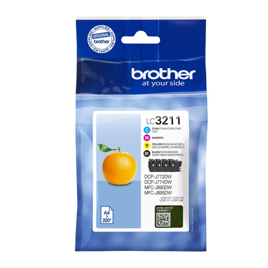 PACK CARTUCHOS TINTA BROTHER LC3211VAL NEGRO Consumibles impresión de tinta