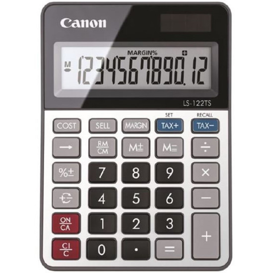 CALCULADORA CANON SOBREMESA LS - 122 DBL Calculadoras