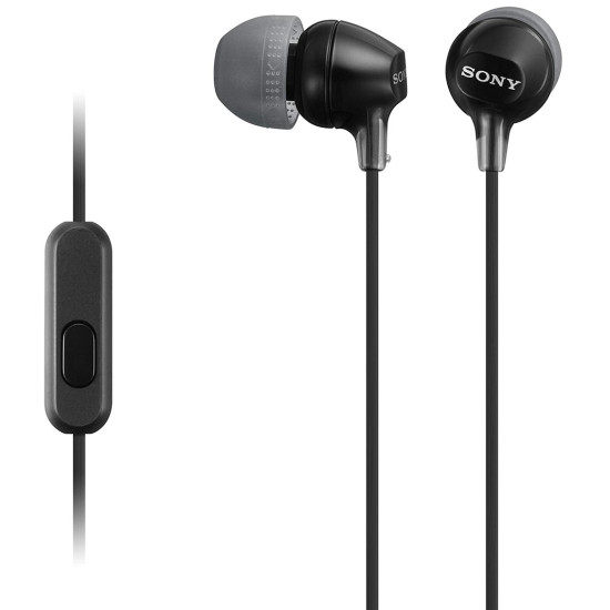 AURICULARES SONY MDR - EX15APB BOTON NEGRO MICROFONO Auriculares