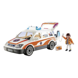 PLAYMOBIL RESCATE COCHE EMERGENCIAS CON SIRENA