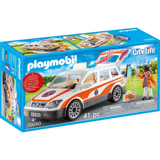 PLAYMOBIL RESCATE COCHE EMERGENCIAS CON SIRENA Playmobils PLAYMOBIL RESCATE COCHE EMERGENCIAS CON SIRENA Playmobils