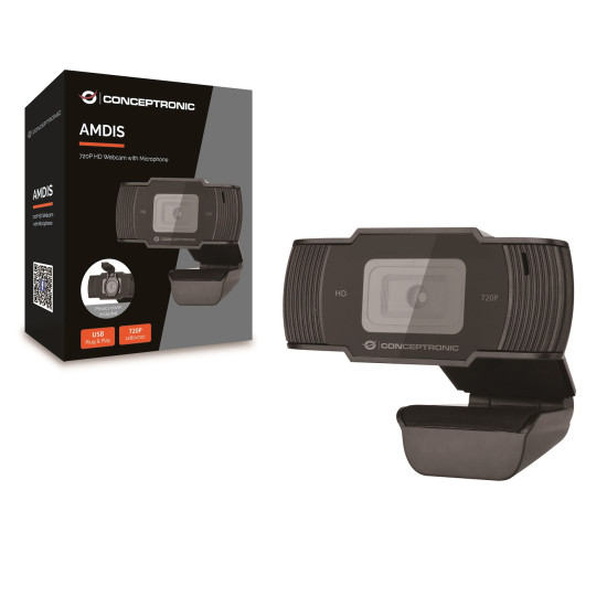 WEBCAM HD CONCEPTRONIC AMDIS05B 720P ( Cámaras web WEBCAM HD CONCEPTRONIC AMDIS05B 720P ( Cámaras web