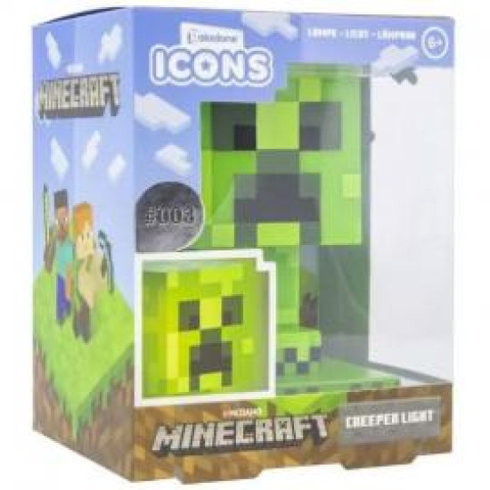 LAMPARA PALADONE ICON MINECRAFT CREEPER Lampara merchandising LAMPARA PALADONE ICON MINECRAFT CREEPER Lampara merchandising