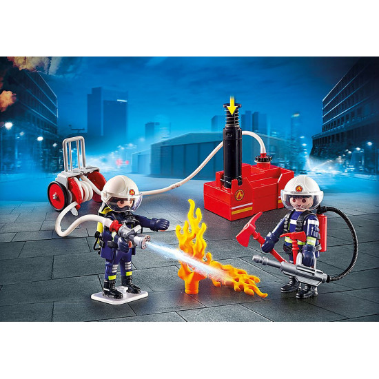 PLAYMOBIL CIUDAD ACCION -  BOMBEROS CON Playmobils